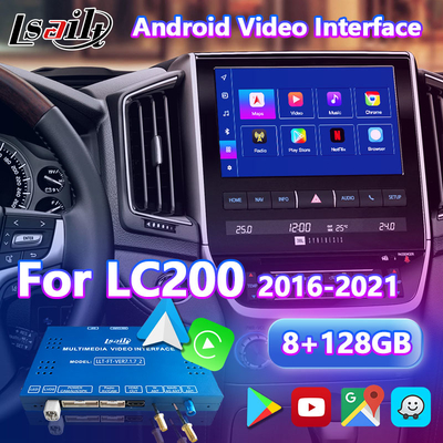 Interface de vídeo multimídia Android para Toyota Land Cruiser 200 LC200 VX VXR VX-R 2016-2021
