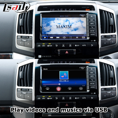 Interface Plug and Play Apple CarPlay para Land Cruiser 200 2013-2021 Multi-Idioma, Câmera 360, Suporte para Câmera de Ré