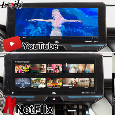 Módulo de atualização Android OEM Lsailt para Harrier Venza Toyota 2022 - Interface multimídia Android de 12,3 polegadas com YouTube, NetFlix