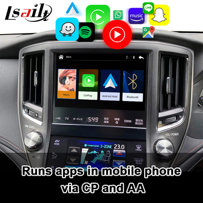 Interface Apple CarPlay Sem Fio Lsailt para Crown S210 2013-2016 AWS210 GRS210 GWS214 GWS215 Majesta Athlete Royal Saloon Suporte Câmera de Ré, Android Auto