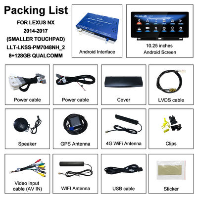 10.25 polegadas Lexus Android Screen