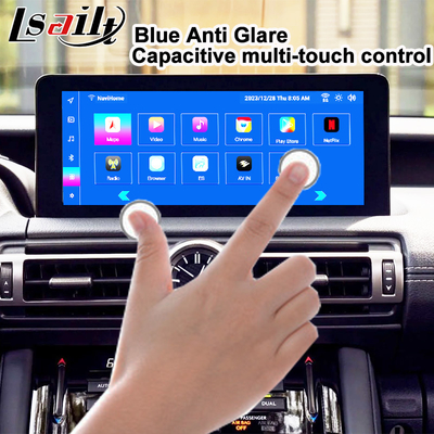 Tela Android Lexus 10,25 polegadas Qualcomm 8 Core GPS Navegação CarPlay Display para Lexus IS300 IS250 IS350 2020-2023