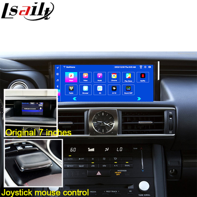Lexus Android Screen Android 13 Multimédia Display 8 Core Qulcomm para LEXUS IS200T IS300H IS350 Suporte Controle de Joystick, YouTube, Google Play, CarPlay