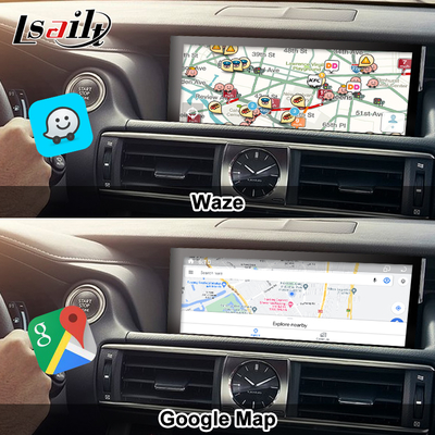 Lexus Android Screen Android 13 Multimédia Display 8 Core Qulcomm para LEXUS IS200T IS300H IS350 Suporte Controle de Joystick, YouTube, Google Play, CarPlay