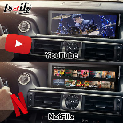 Android 13 Tela Android de 10,25 polegadas com display multimídia para Lexus IS200T IS300H 2015-2020 WIFI, HDMI, Bluetooth, CarPlay sem fio