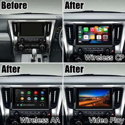 Toyota Alphard Vellfire AH30 série puro estilo OEM Carplay android auto box modelo 2015-2022