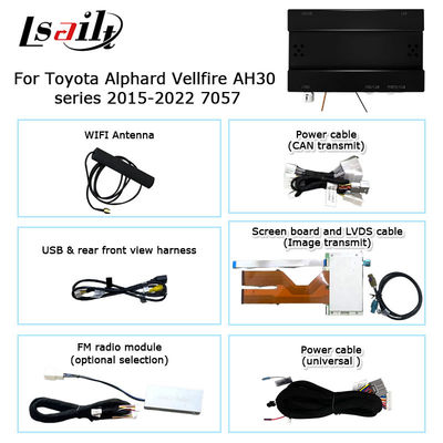 Toyota Alphard Vellfire AH30 série puro estilo OEM Carplay android auto box modelo 2015-2022