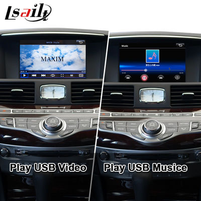 Interface CarPlay para Infiniti Q70 Q70L M35 M45 Fuga 2009-2019 Adaptador Android Auto sem fio Integração Espelhamento de Celular, Temperatura do AC