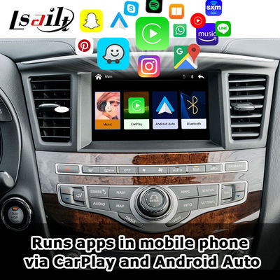Interface CarPlay para Infiniti QX60 JX35 2008-2017 Car Play Upgrade Android Auto Module, Espelhamento, Temperatura do AC