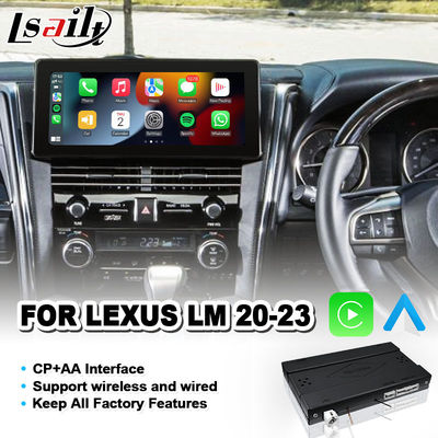 Lsailt OEM CarPlay Interface Module para 2020-2023 Lexus LM 350 LM300h LM350 Factory Screen Wireless Android Auto