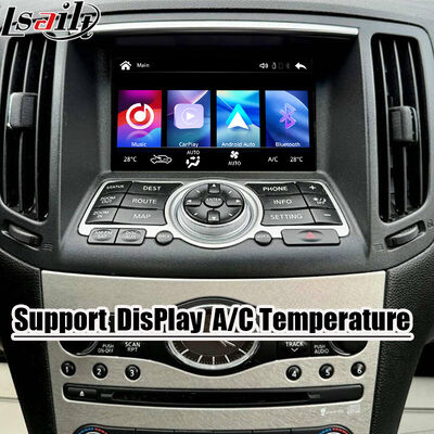 Tela sem fio Android Auto CarPlay de 7 polegadas Lsailt para Infiniti G37 G25 G35 Skyline 370GT (V36) Q40 2007-2014 HD Touch DisPlay
