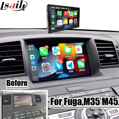 Lsailt 8 polegadas tela CarPlay para Nissan Fuga (Y50) Infiniti 350GT 2005-2008 Android Auto, espelhamento, HD Touch Display