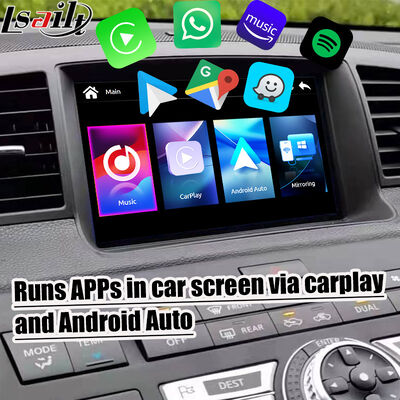 Lsailt 8 polegadas tela CarPlay para Nissan Fuga (Y50) Infiniti 350GT 2005-2008 Android Auto, espelhamento, HD Touch Display
