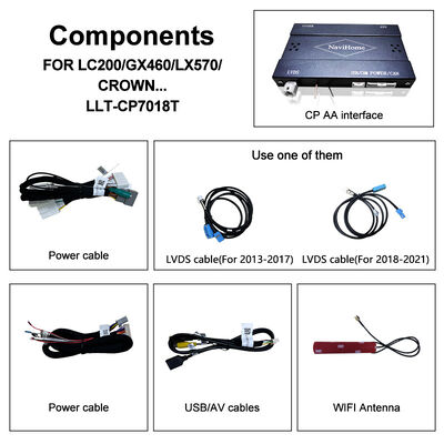 Interface Apple CarPlay para Crown S210 AWS210 GRS210 GWS214 GWS215 Majesta Athlete Royal Saloon com Android Auto Integrado, Câmera de Ré, Climatizador AC