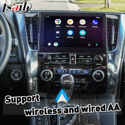 Lsailt Wireless Android Auto Carplay Interface para 2019 -2023 Toyota Alphard Vellfire JBL versão alta