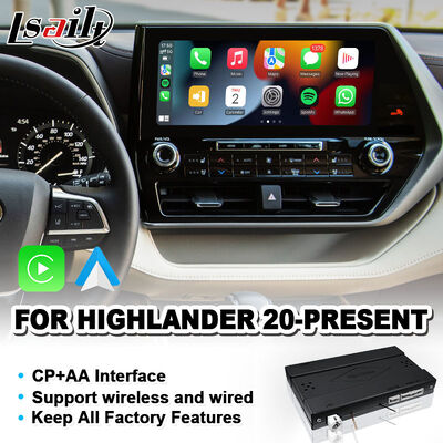 Interface Lsailt Wireless Android Auto Carplay para Toyota Highlander 2020-Presente