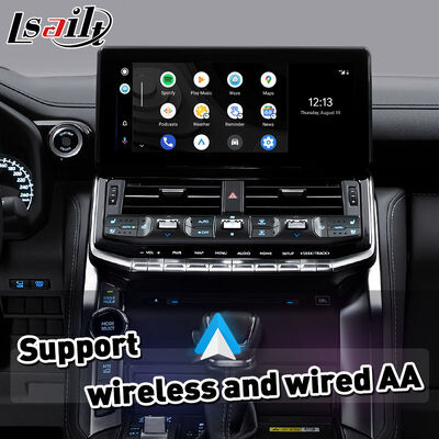 Lsailt Wireless Android Auto Carplay Interface para 2021-2024 Toyota Land Cruiser 300 GX-R VX-R GR GR-S Sahara ZX VX LC300
