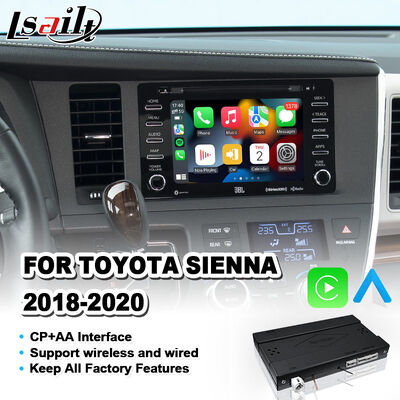 Interface Lsailt Wireless Android Auto Carplay para Toyota Sienna 2018-2020