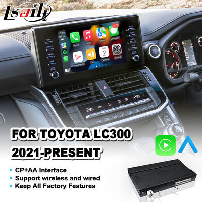 Interface Lsailt Wireless Android Auto Carplay para Toyota Land Cruiser 300 GX GXL AX LC300 2021-2024