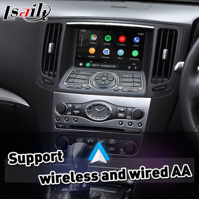 Interface Lsailt Wireless Android Auto Carplay para Nissan Skyline 370GT 350GT V36 2007-2014