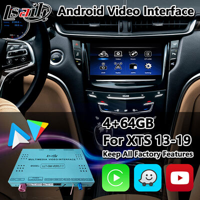 Interface de Vídeo Multimídia Android Lsailt para Sistema CUE Cadillac XTS 2013-2019 Com Carplay