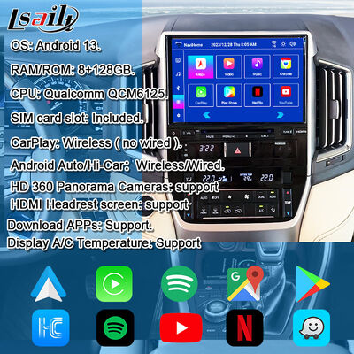 Lsailt Android Interface de atualização do CarPlay para Land Cruiser GX_R GXR 2020-2021 Caixa de navegação GPS, módulo automático Android