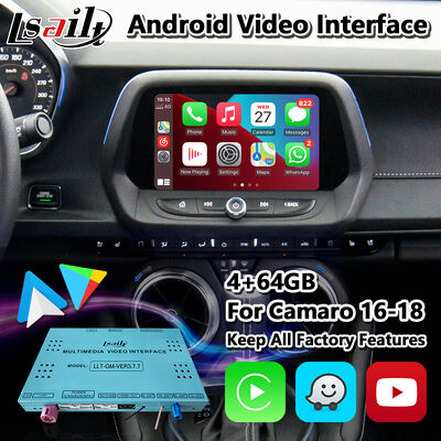 Interface Multimídia Lsailt Android Navigation Carplay para Chevrolet Camaro