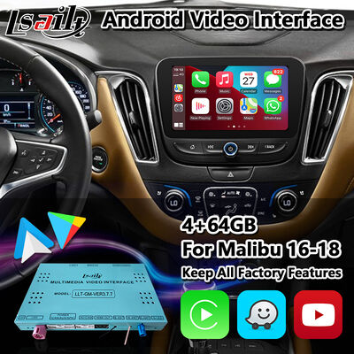 Interface Multimídia Chevrolet Malibu Android Carplay Com Navegação Android Auto Sem Fio