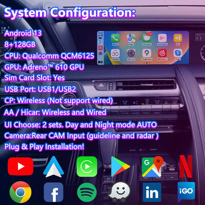 Lsailt Android Carplay Interface de vídeo Lexus para 2017 Lexus LC 500h 500 LC 500 LC 500h