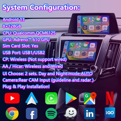 Lsailt Android Multimédia Interface de vídeo para Toyota Crown S220 2018-2022 com Carplay