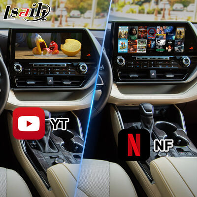 Lsailt Android Car Navigation Multimédia Interface de vídeo para 2020 e presente Toyota Highlander