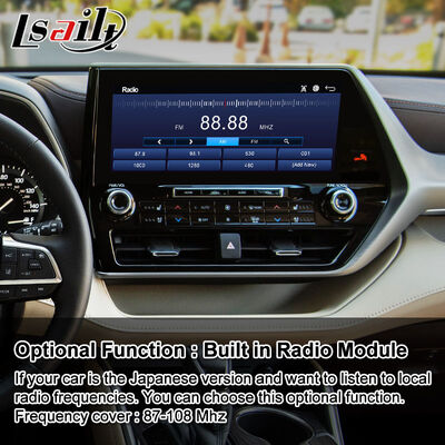 Lsailt Android Car Navigation Multimédia Interface de vídeo para 2020 e presente Toyota Highlander