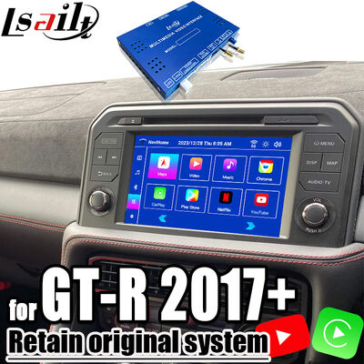 NISSAN Multimedia Interface OEM Android Upgrade para GT-R 2017+ CarPlay sem fio integrado, YouTube, NetFlix,Android Auto
