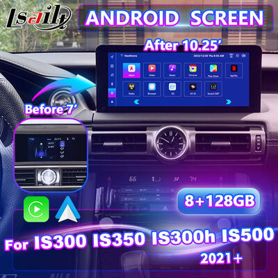 Lsailt Android Carplay Multimedia Interface Screen para 2020-Presente Lexus IS 300h IS300 IS350 IS500 IS300h