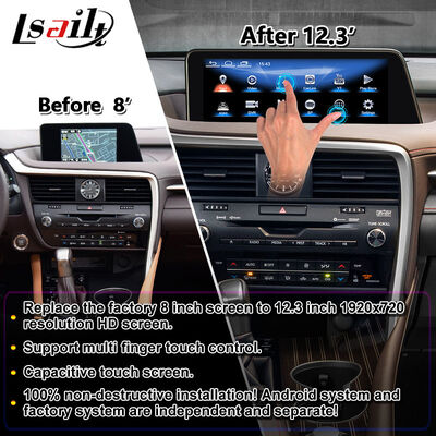 Lsailt Android Multimedia Carplay Screen para 2016-2019 Lexus RX RX450h RX350 RX200t RX300 RX450L RX350L