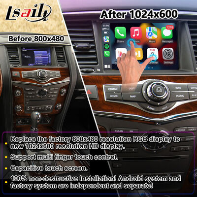 Tela multimídia Lsailt Android Carplay para 2010-2017 Infiniti QX80 QX56