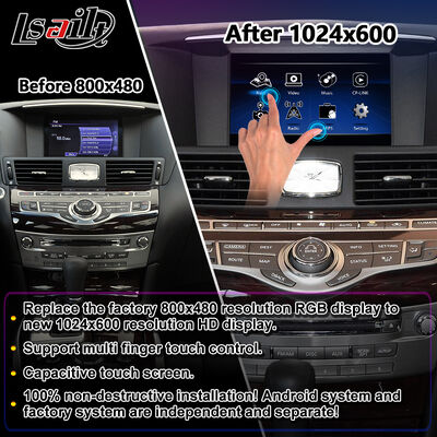 Lsailt Android Carplay Multimedia Screen para 2010-2023 Infiniti M25 M30d M37 M56 M35h Y51 Q70