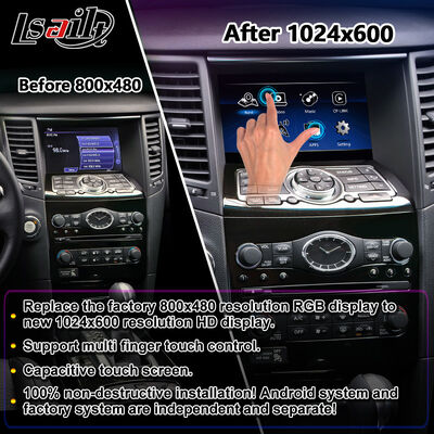 Tela multimídia Lsailt Android Carplay para 2008-2017 Infiniti FX35 FX37 FX50 FX30D FX QX70