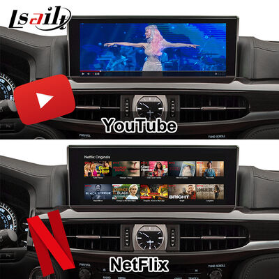 Módulo de atualização Android OEM para LX570 Lexus RX GX LS NX ES Integração CarPlay sem fio, Android Auto, YouTube, Netflix