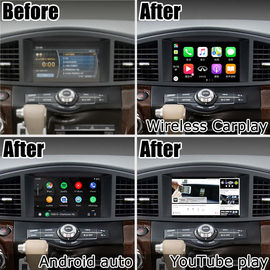 Android 13 Interface de Carplay sem fio do sistema Para Nissan Quest RE52 Elgrand E52 2011-2020