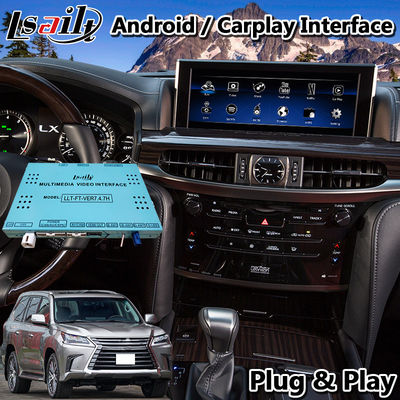 Lsailt Android Carplay Interface de vídeo multimídia Para 2016-2021 Lexus LX 570 LX570