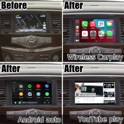 Nissan Patrol Y62 Armada Qualcomm Base Car Navigation Box Carplay Dispositivo de Navegação GPS