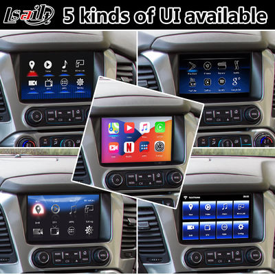 Interface Multimídia Lsailt Android Carplay para Chevrolet GMC Tahoe 2015