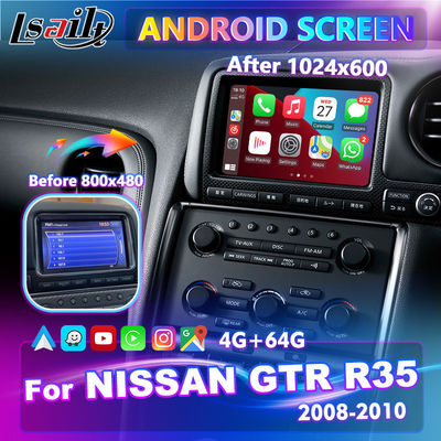 Lsailt 7 avança a tela da substituição HD dos multimédios de Android para Nissan R35 GTR GT-r JDM 2008-2010