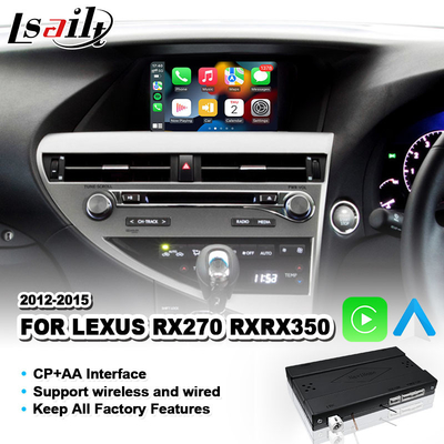 Relação sem fio de Lsait Carplay Android auto para Lexus RX 270 esporte AL10 2012-2015 de 350 450h F