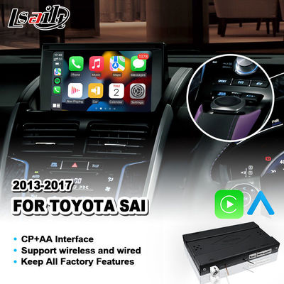 Interface CP AA sem fio Android Auto Carplay para Toyata SAI G S AZK10 2013-2017