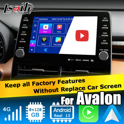 A relação video da auto relação video carplay de Android de 8 polegadas para o avalon de toyota toca no presente 3 2018