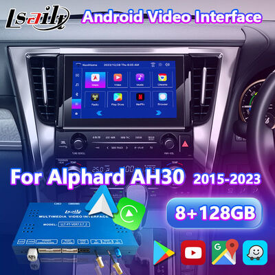Lsailt 8+128GB Android Carplay Multimédia Interface de vídeo para 2015-2023 Toyota Alphard AH30